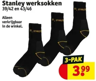 Promotie: Stanley werksokken