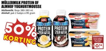 Aanbieding: MÜLLERMILK PROTEIN OF ALMHOF YOGHURTMOUSSE