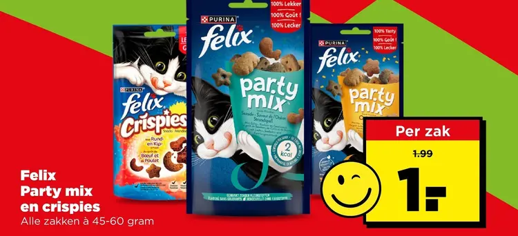 Aanbieding: Felix Party mix en crispies