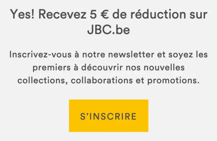 Offre: Réduction sur JBC.be