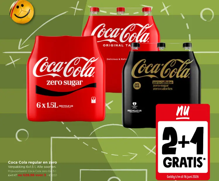 Promotie: Coca Cola regular en zero