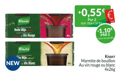 Offre: Marmite de bouillon Au vin rouge ou blanc