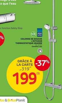 Offre: COLONNE DE DOUCHE + MITIGEUR THERMOSTATIQUE G