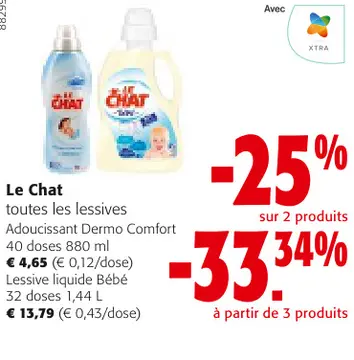 Offre: Le Chat toutes les lessives