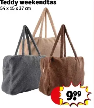 Aanbieding: Teddy weekendtas