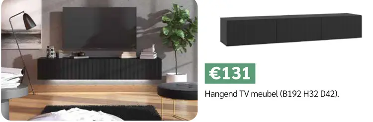 Promotie: Hangend TV-meubel