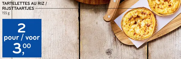 Offre: Tartelettes au riz / rijsttaartjes