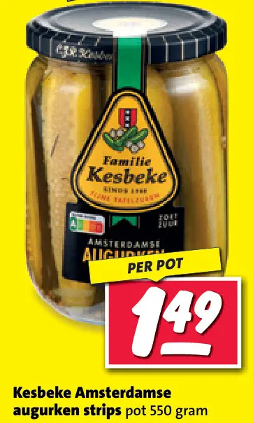 Aanbieding: Amsterdamse augurken strips