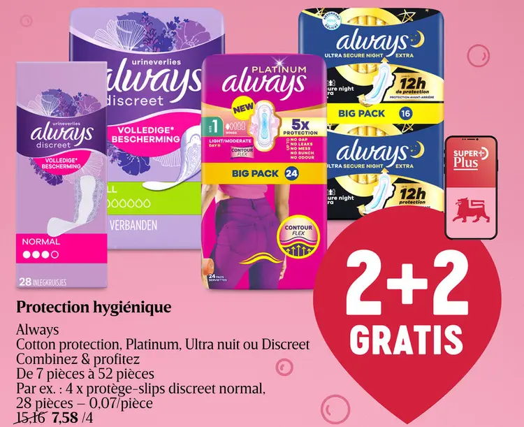 Offre: Protection hygiénique