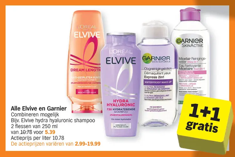 Promotie: Alle Elvive en Garnier
