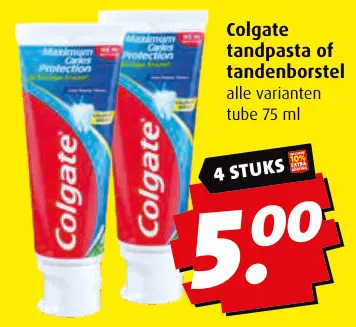 Aanbieding: Colgate tandpasta of tandenborstel