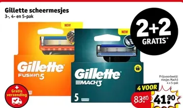 Aanbieding: Gillette scheermesjes