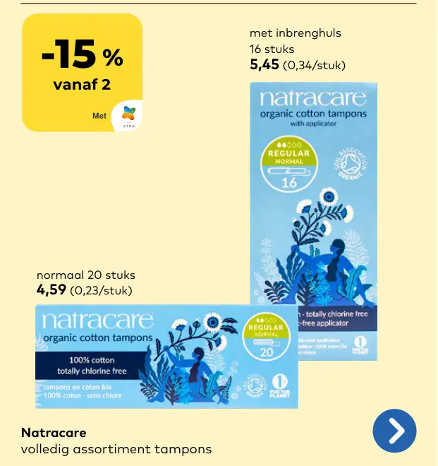 Promotie: Volledig assortiment tampons