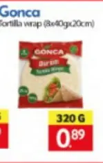 Promotie: Gonca Tortilla wrap