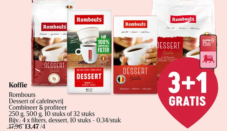 Promotie: Koffie Dessert of cafeïnevrij
