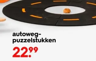 Aanbieding: autoweg-puzzelstukken