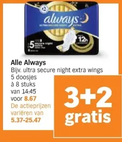 Aanbieding: Alle Always