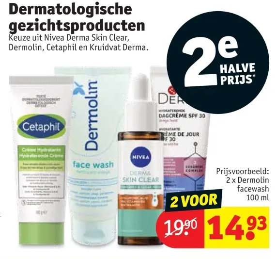 Promotie: Dermolin facewash