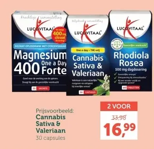 Promotie: Cannabis Sativa & Valeriaan