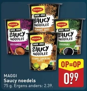 Aanbieding: Maggi Saucy noedels