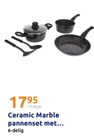 Aanbieding: Ceramic Marble pannenset
