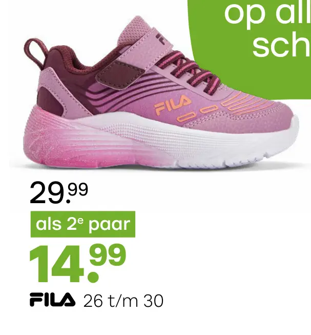 Promotie: Sneaker roze