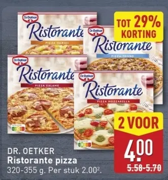 Aanbieding: Ristorante pizza