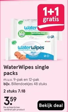 Aanbieding: WaterWipes single packs
