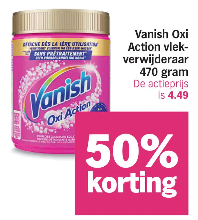 Aanbieding: Vanish Oxi Action vlekverwijderaar