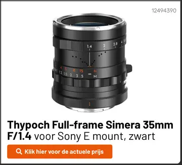 Aanbieding: Thypoch Full-frame Simera 35mm F/1.4