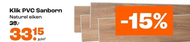 Promotie: Klik PVC Sanborn