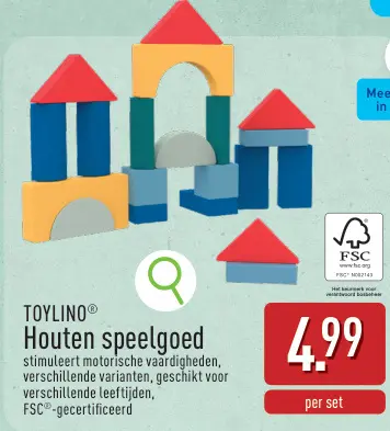 Promotie: Houten speelgoed