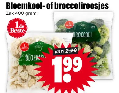 Aanbieding: Bloemkool- of broccoliroosjes