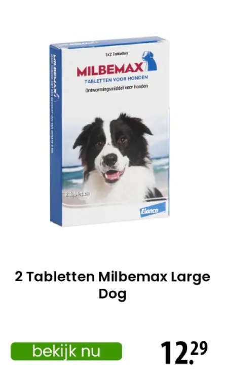 Aanbieding: Milbemax Large Dog
