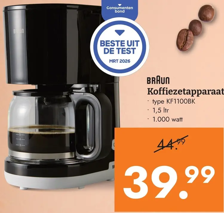 Aanbieding: Koffiezetapparaat KF1100BK