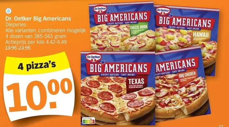Promotie: Dr. Oetker Big Americans