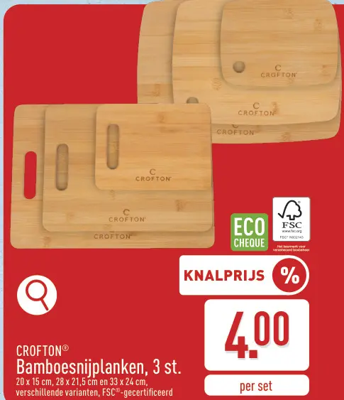 Promotie: Bamboesnijplanken