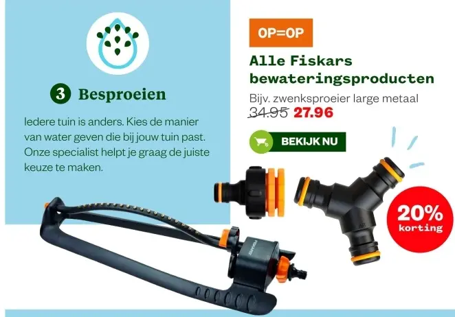 Aanbieding: Fiskars bewateringsproducten
