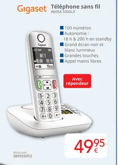 Offre: Téléphone sans fil