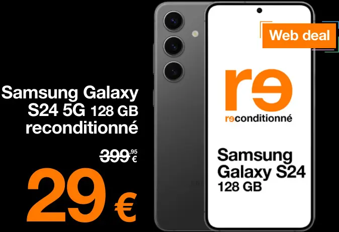Offre: Galaxy S24 5G 128 GB reconditionné