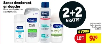 Aanbieding: Sanex deodorant en douche