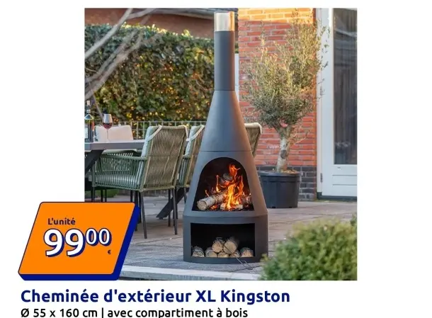 Offre: Cheminée d'extérieur XL Kingston