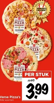 Aanbieding: Verse Pizza's