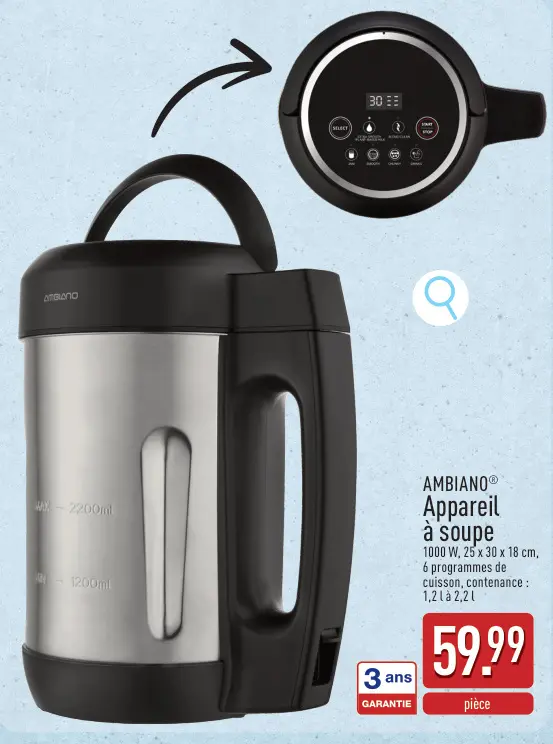 Offre: Appareil à soupe