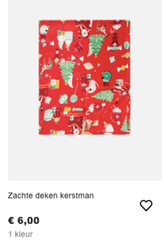 Aanbieding: Zachte deken kerstman