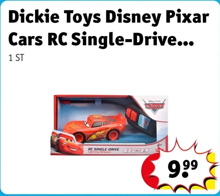 Promotie: Dickie Toys Disney Pixar Cars RC Single-Drive