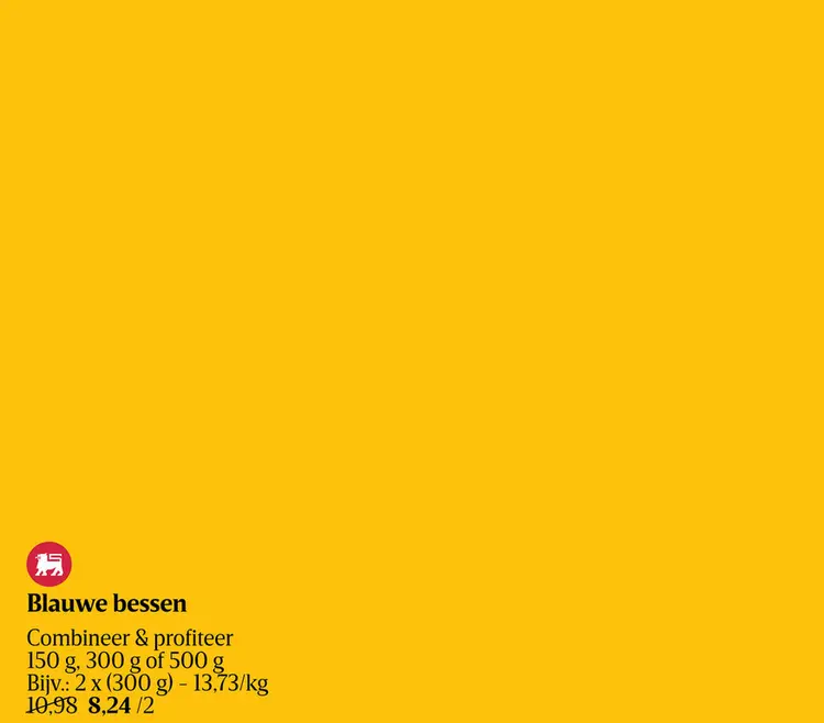 Promotie: Blauwe bessen