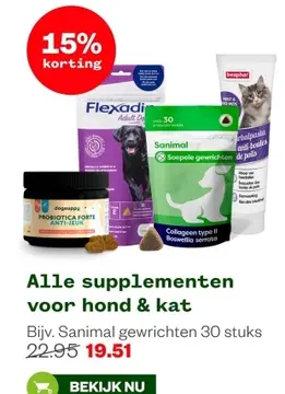 Aanbieding: Alle supplementen voor hond & kat