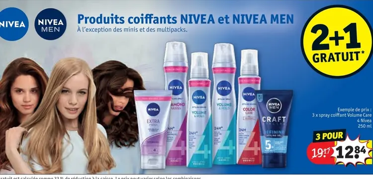 Offre: Produits coiffants