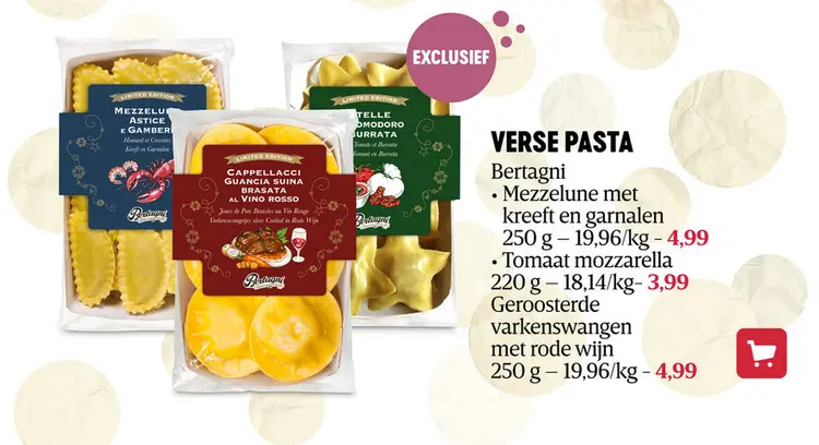 Promotie: Verse pasta